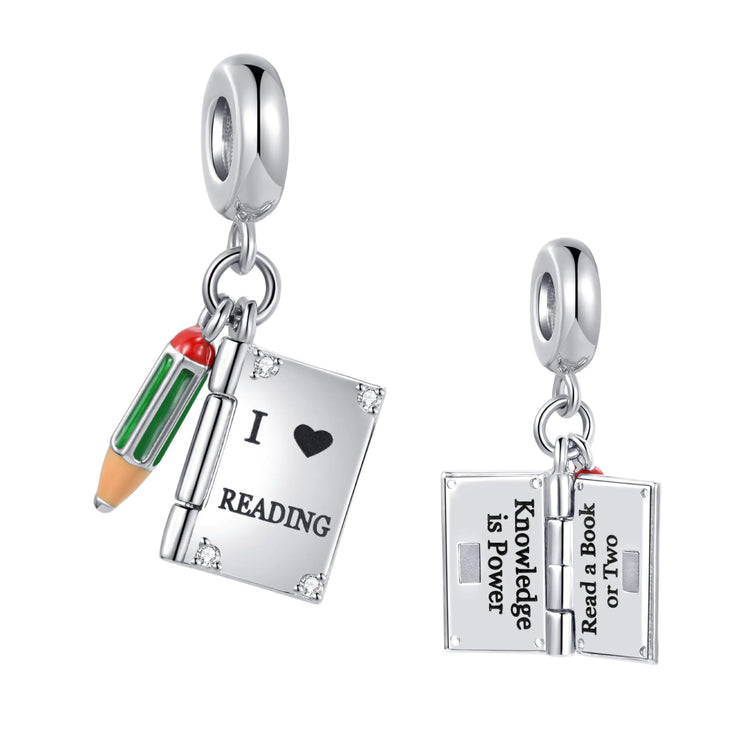 โจ๐ Reading & Writing-Inspired Charms, Jewelry, and Key Chains Collection
