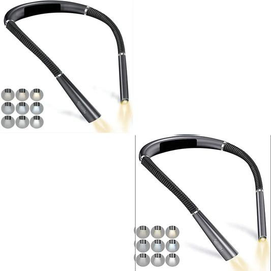 LED Halter Neck Reading Lamp – Hands-Free, Eye-Caring Light for Reading, Crafting & More - LONG LEAD ITEM