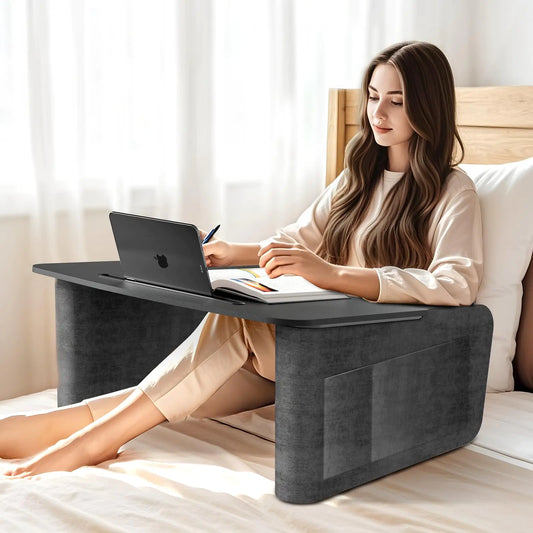 Overbed Table with Tablet & Phone Slot