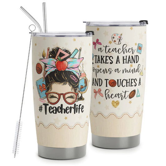 Teacher Appreciation Gifts Portable Stainless Steel Tumbler 20 oz. – Stylish, Durable, Gift-Ready