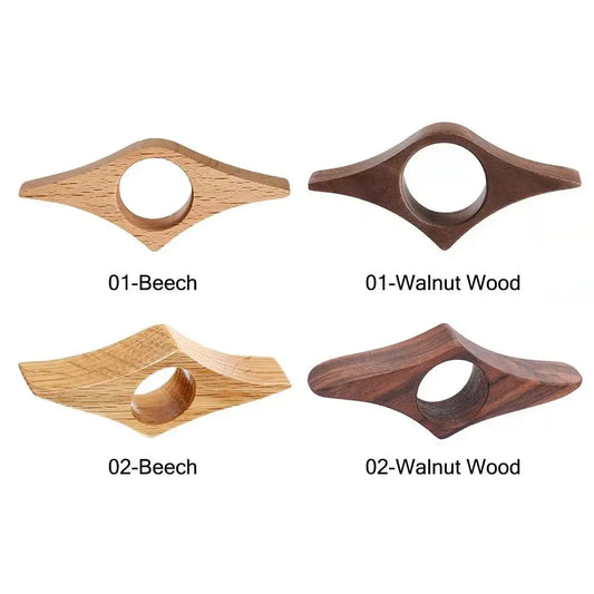 Wooden Thumb Bookmarks – Elegant, Adjustable Rings for Comfortable One-Handed Reading - LONG LEAD ITEM