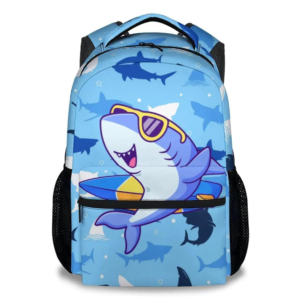 Backpack for Boys ā Shark Bookbag for Kids & Teens, 17-Inch School Bag