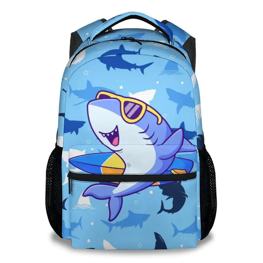 Backpack for Boys – Shark Bookbag for Kids & Teens, 17-Inch School Bag