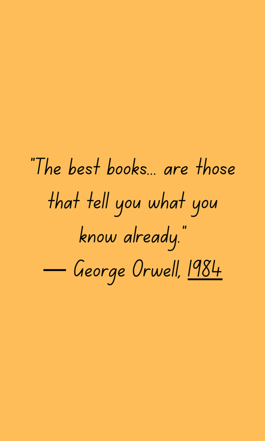 Library Bookmark 1984 by George Orwell