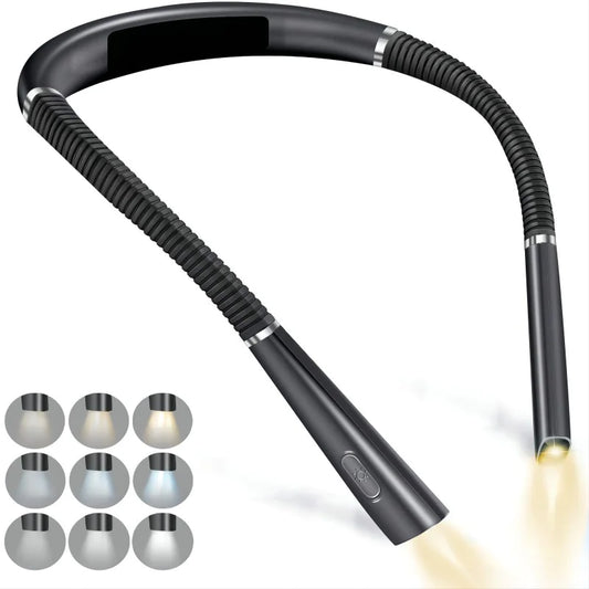 LED Halter Neck Reading Lamp – Hands-Free, Eye-Caring Light for Reading, Crafting & More - LONG LEAD ITEM