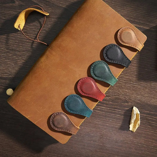 Magnetic Leather Bookmark – Elegant, Secure, and Always in Place - LONG LEAD ITEM