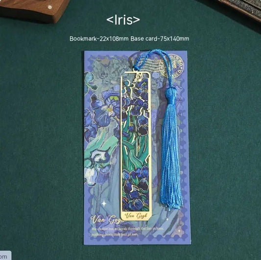 Creative Retro Brass Bookmark – Hollow Design Featuring Famous Paintings - LONG LEAD TIME