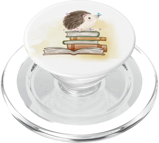 π¦πΈπ  Cute Book Nerd Hedgehog PopSockets