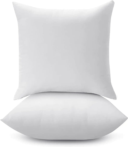 LANE LINEN Throw Pillow Inserts β 18x18 Inches, Set of 2