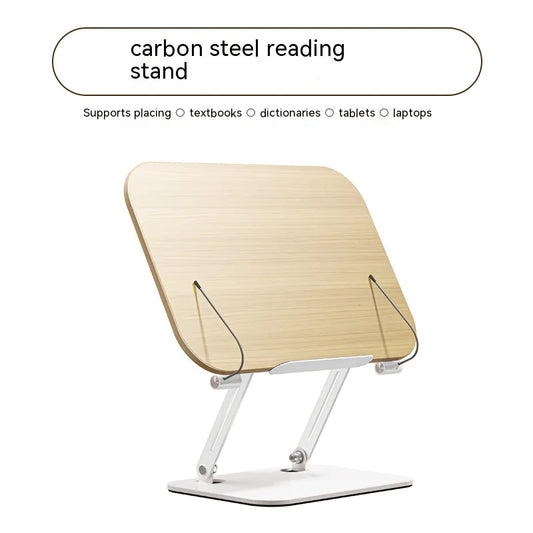 Multifunctional Reading Stand – Foldable & Adjustable Aluminum Book, Laptop & Tablet Holder - LONG LEAD ITEM