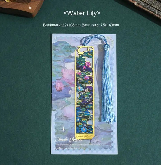 Creative Retro Brass Bookmark – Hollow Design Featuring Famous Paintings - LONG LEAD TIME