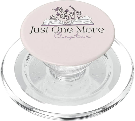 ππ« Just One More Chapter β Book Lover & Teacher PopGrip for iPhone (MagSafe Compatible)