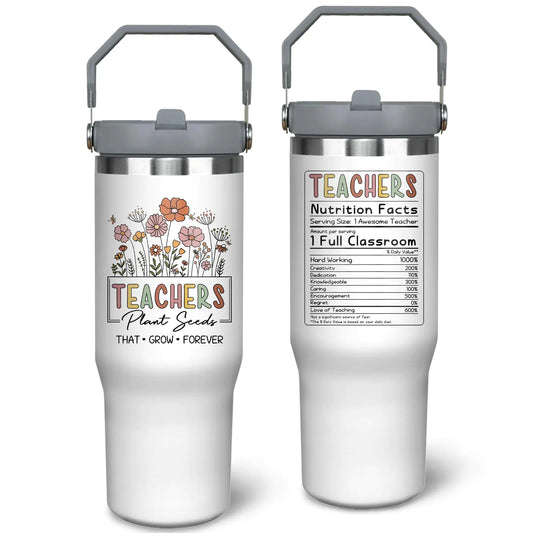 Teacher Tumbler Cup – 30oz Stainless Steel Travel Coffee Mug for Teachers