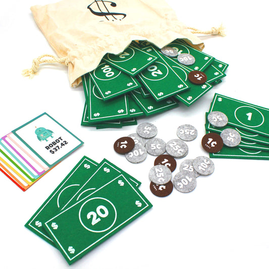 Montessori Pretend Play Felt Money