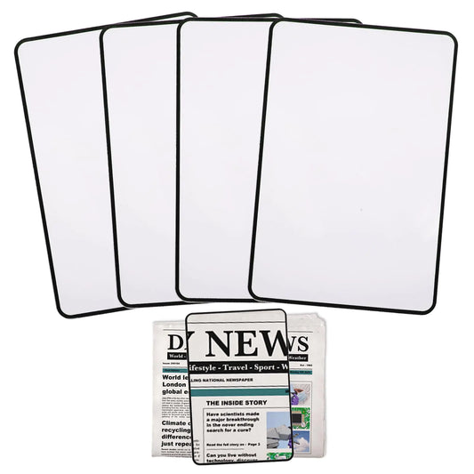 Dimeho 4 Pcs Page Magnifying Sheet – 4X Full Page Fresnel Lens