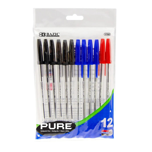 Color Pens (12/Pack, Assorted)
