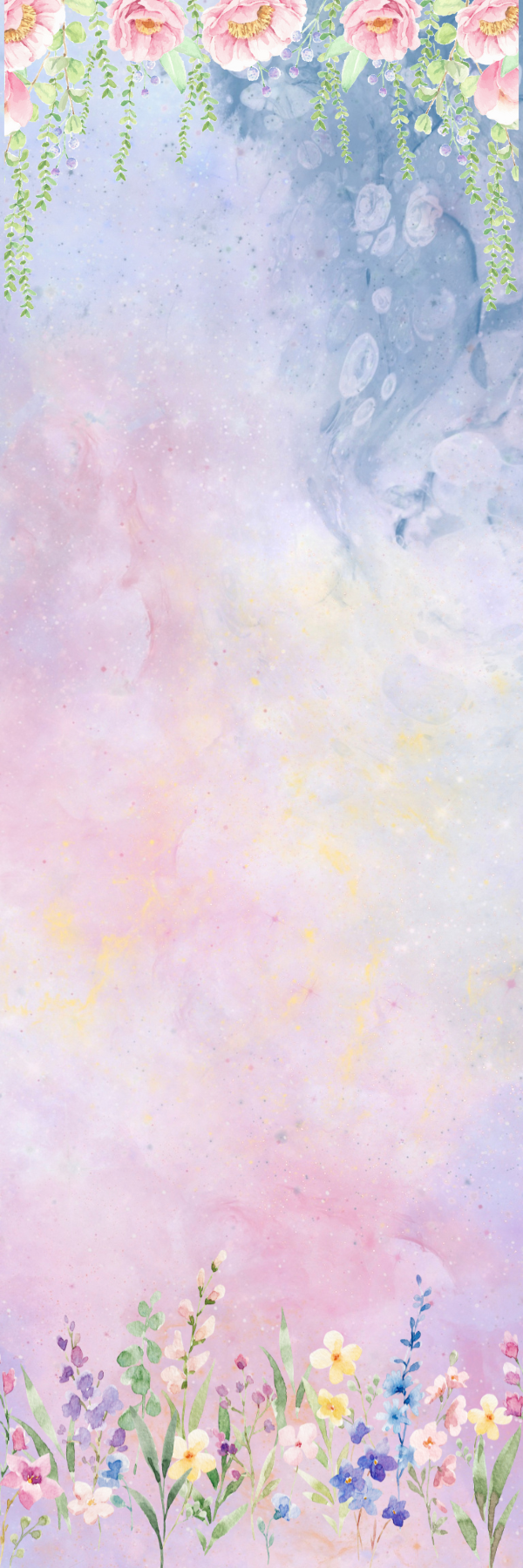 Bookmarks ~ 2" X 6" double sided pack of five; handmade