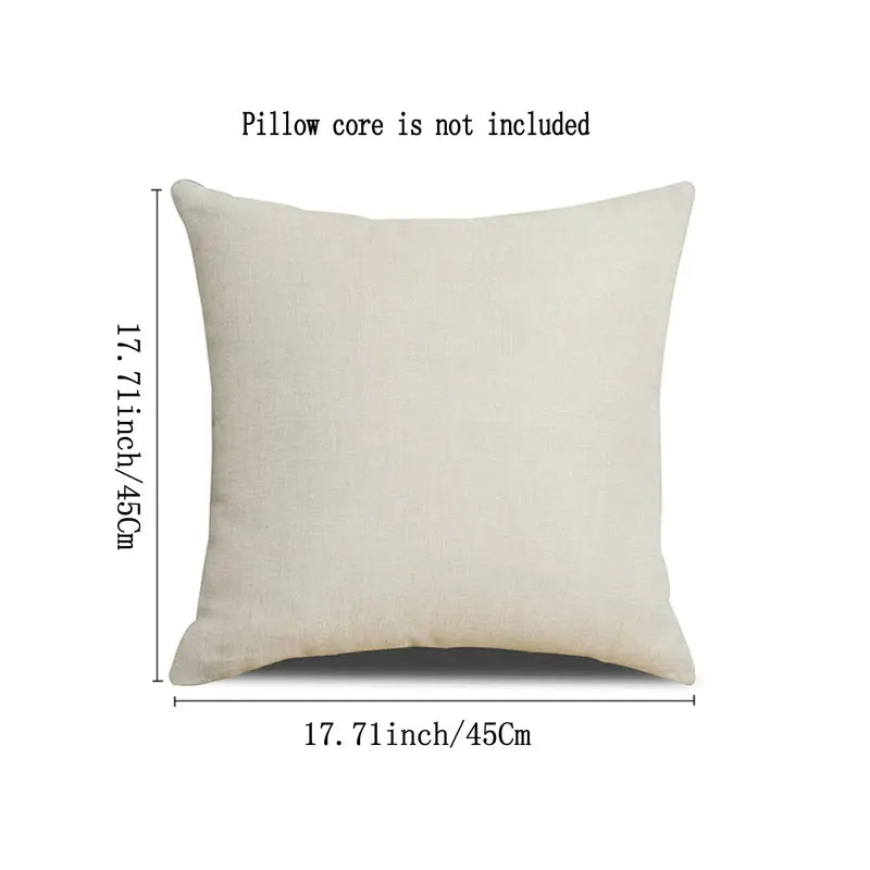4pcs Linen Autumn Pumpkin Throw Pillow Covers