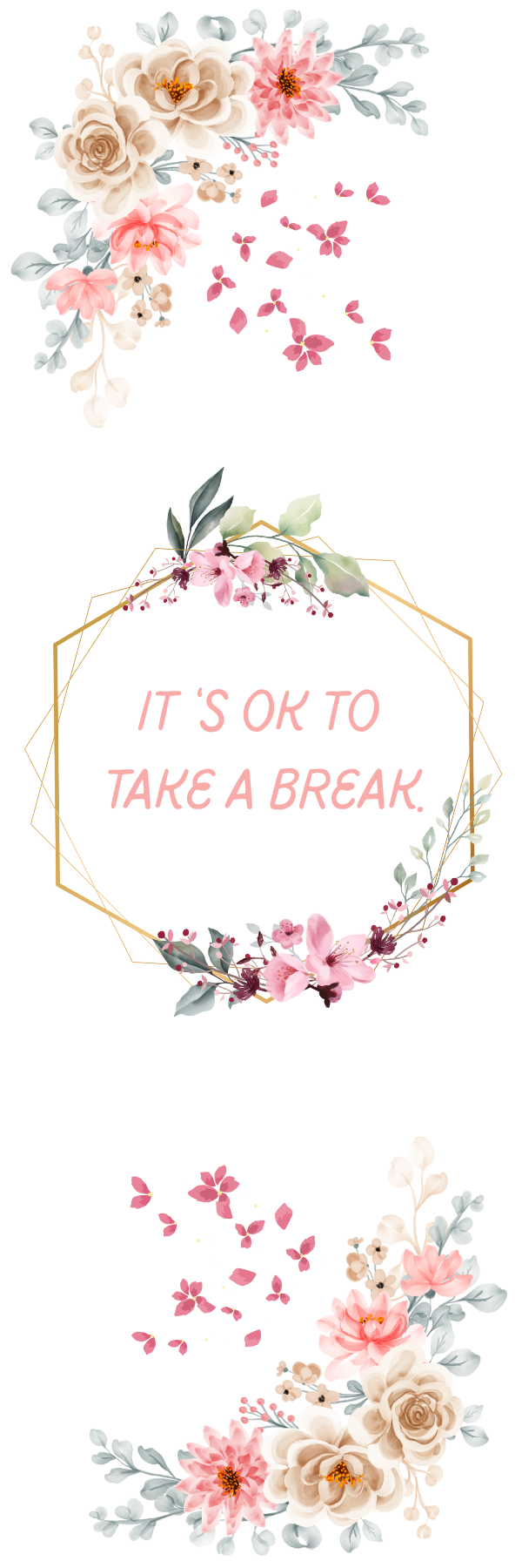 Bookmarks ~ 2" X 6" double sided pack of five; handmade