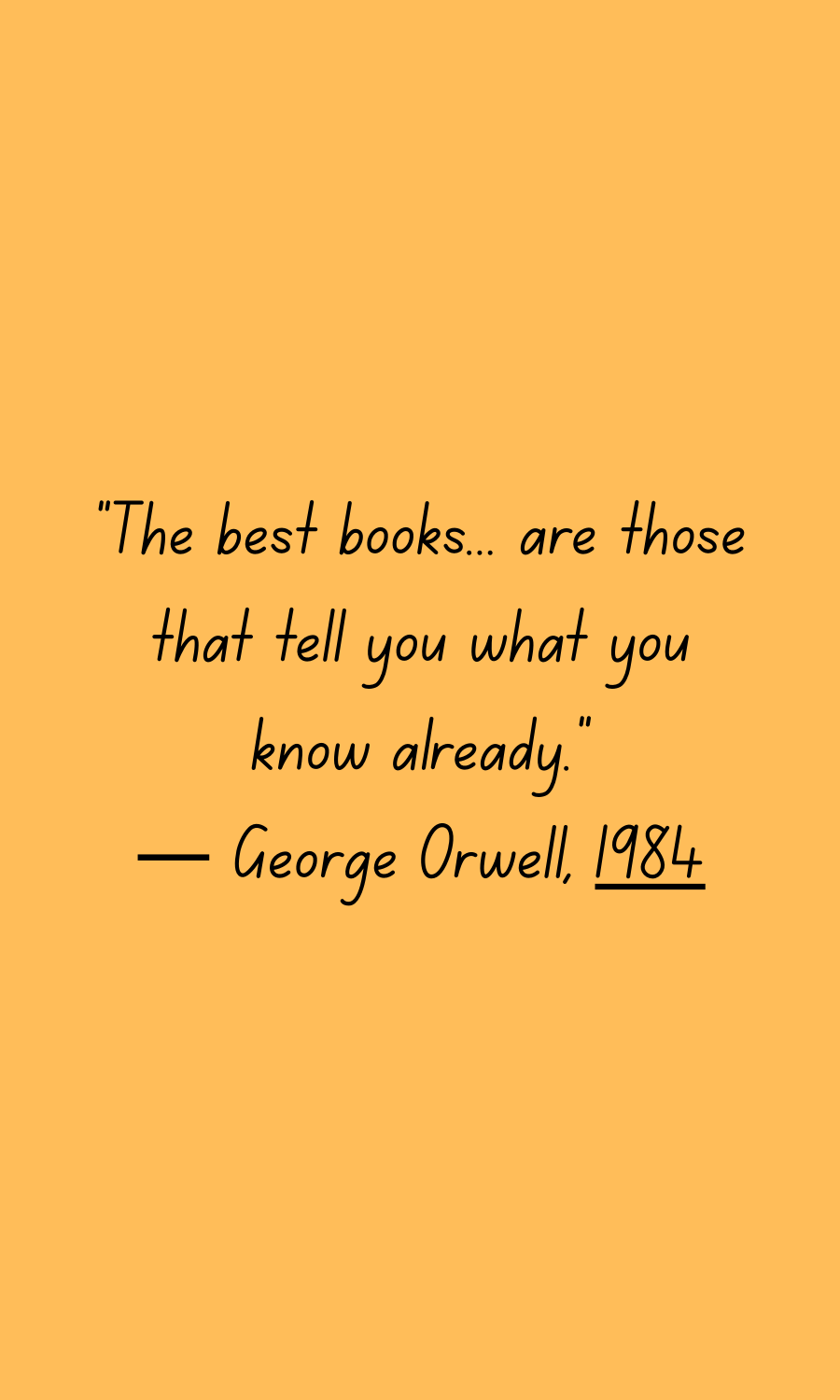 Library Bookmark 1984 by George Orwell