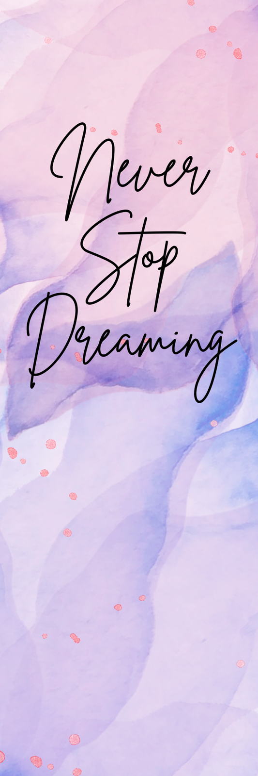 Bookmarks ~ 2" X 6" double sided pack of five; handmade