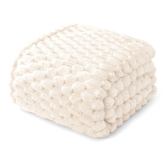 Whale Flotilla Queen Size Blanket – 90x90 Inches (Ivory)