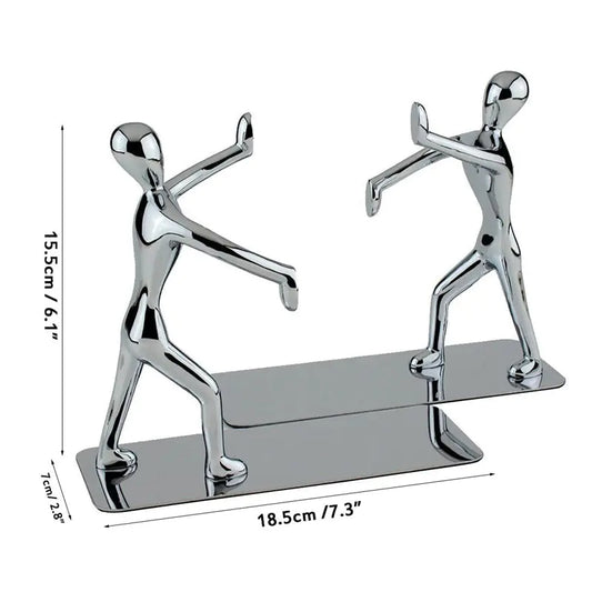 Creative Metal Bookends for Desk Decor and Organization LONG LEAD ITEM