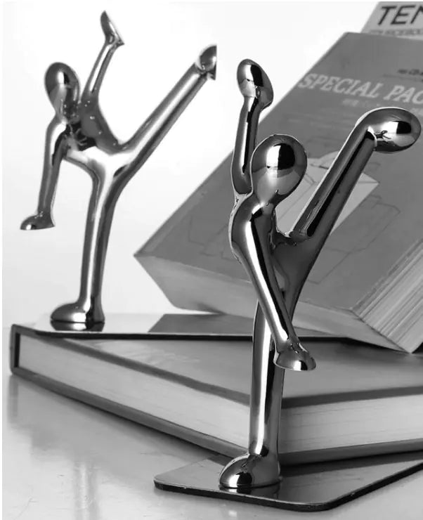 Creative Metal Bookends for Desk Decor and Organization LONG LEAD ITEM