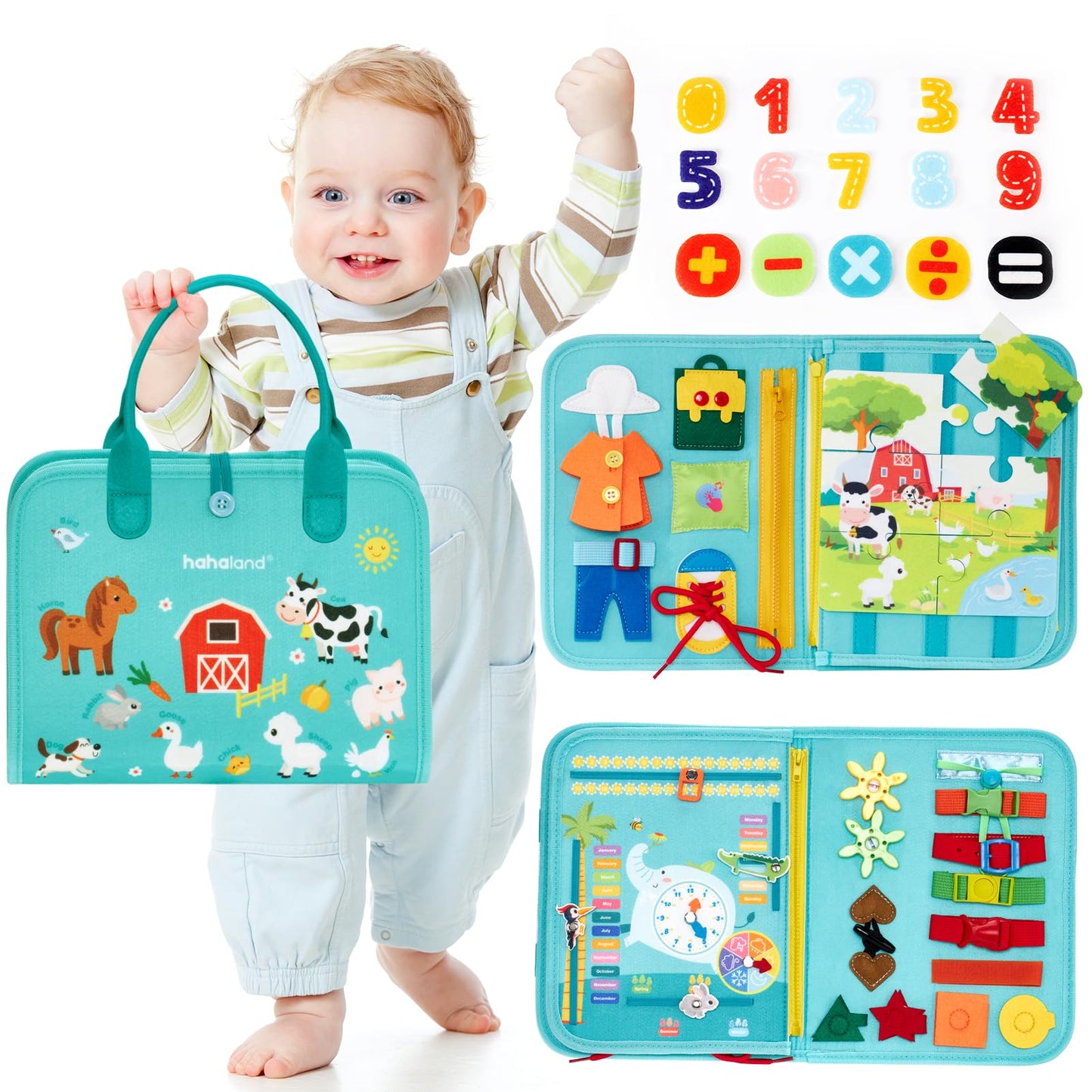 Montessori Busy Board for Toddlers 3+