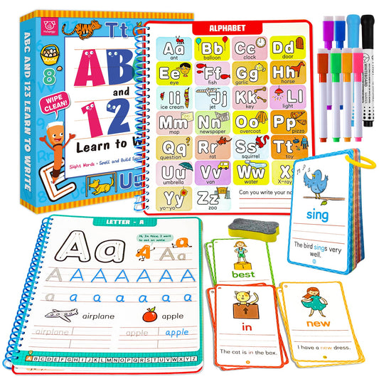 Preschool Learning Activities Number Letter Tracing Book for Kids