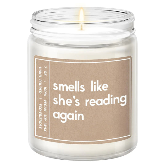 Book Lover Scented Candle – 7 oz Lavender Soy Candle